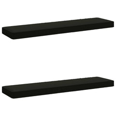 vidaXL 2-Piece Bench Cushions VUGHT 2 pcs 100% Polyester Black 2