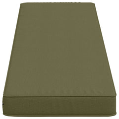 vidaXL 2-Piece Bench Cushions VUGHT 2 pcs 100% Polyester Olive Green 5