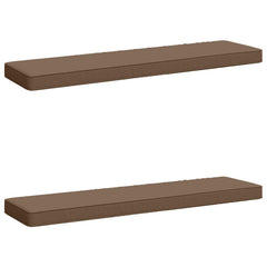2-Piece Bench Cushions VUGHT 100% Polyester Taupe 2 pcs