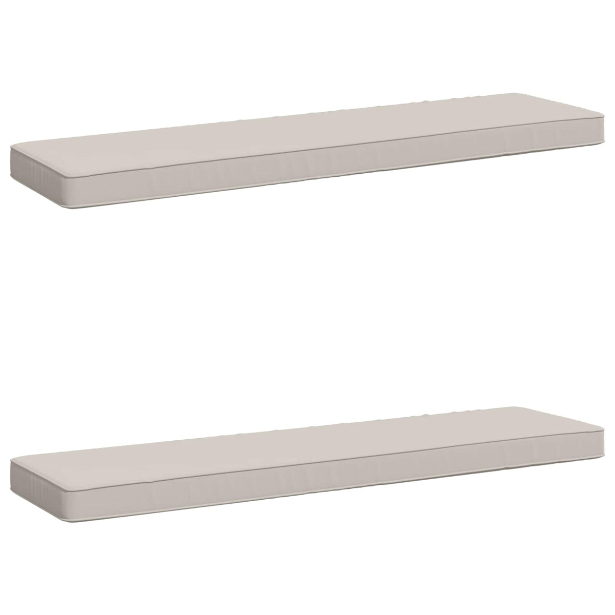 2-Piece Bench Cushions VUGHT 2 pcs 100% Polyester White, image 2