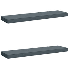 vidaXL 2-Piece Bench Cushions VUGHT 2 pcs 100% Polyester Blue 2