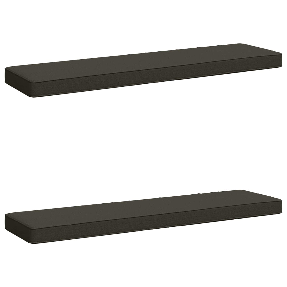 vidaXL 2-Piece Bench Cushions VUGHT 2 pcs 100% Polyester Anthracite 2