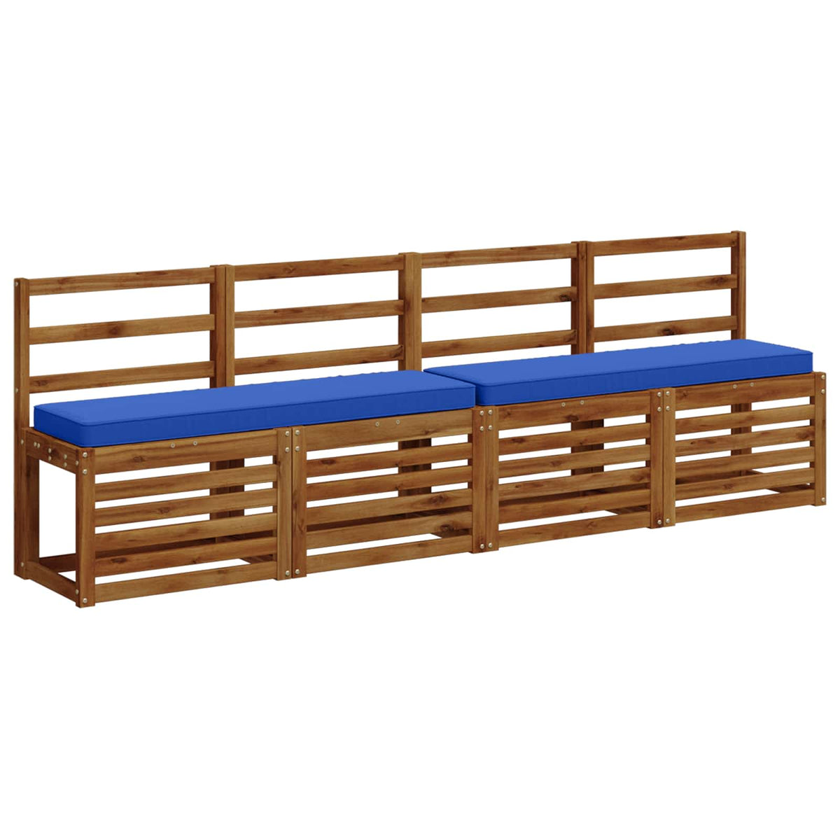 2-Piece Bench Cushions VUGHT 100% Polyester Taupe 2 pcs