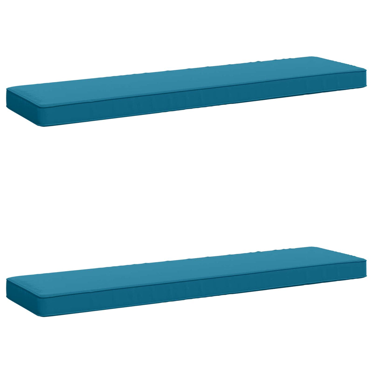 vidaXL 2-Piece Bench Cushions VUGHT 2 pcs 100% Polyester Light Blue 2