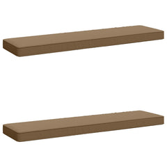 2-Piece Bench Cushions VUGHT 100% Polyester Taupe 2 pcs
