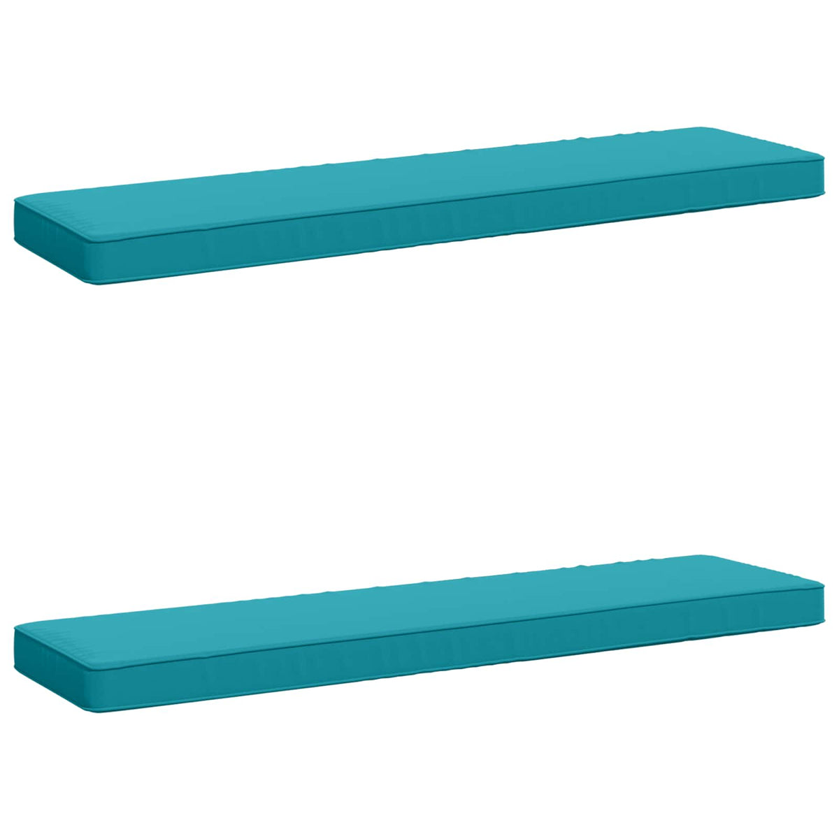 2-Piece Bench Cushions VUGHT 2 pcs 100% Polyester Turquoise, image 2