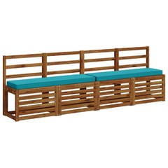 2-Piece Bench Cushions VUGHT 2 pcs 100% Polyester Turquoise, image 3