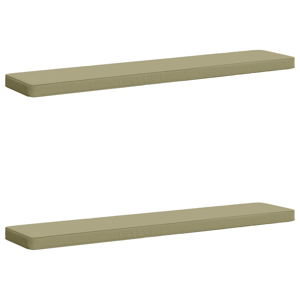 2-Piece Bench Cushions VUGHT 2 pcs 100% Polyester Light Green 2