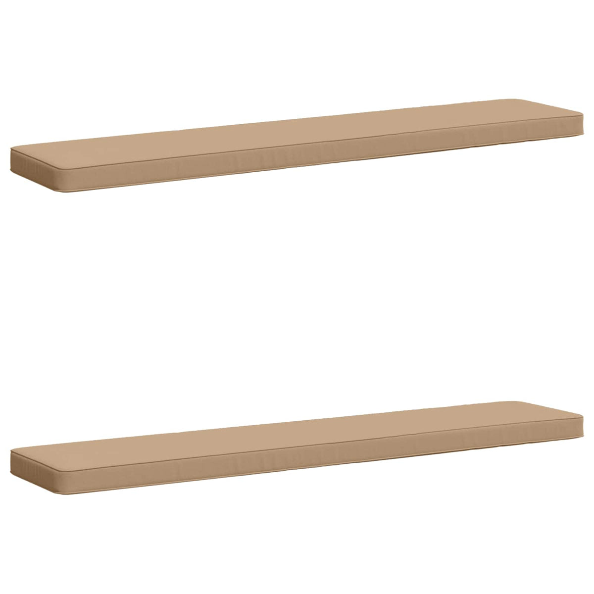 2-Piece Bench Cushions VUGHT 2 pcs 100% Polyester Sand 2