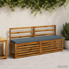 2-Piece Bench Cushions VUGHT 2 pcs 100% Polyester Blue 1