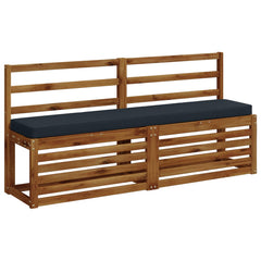 2-Piece Bench Cushions VUGHT 2 pcs 100% Polyester Dark Blue 3