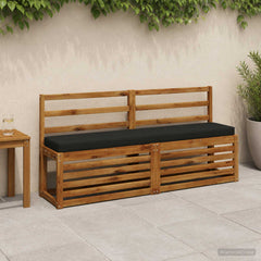 2-Piece Bench Cushions VUGHT 2 pcs 100% Polyester Black 1
