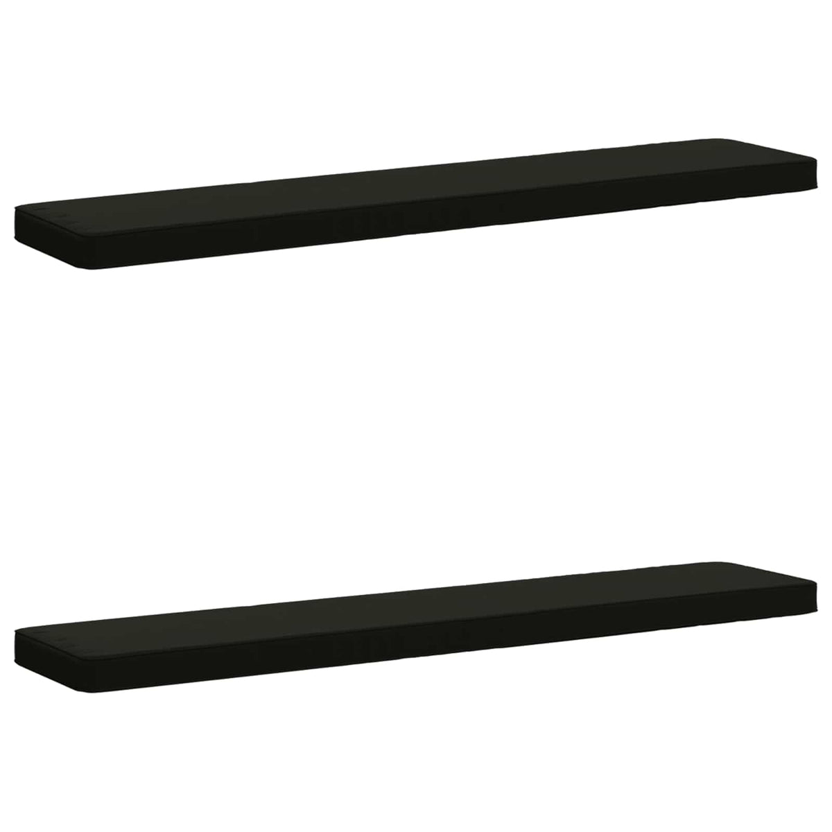 2-Piece Bench Cushions VUGHT 2 pcs 100% Polyester Black 2