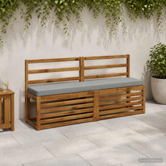 2-Piece Bench Cushions VUGHT 2 pcs 100% Polyester Grey 1