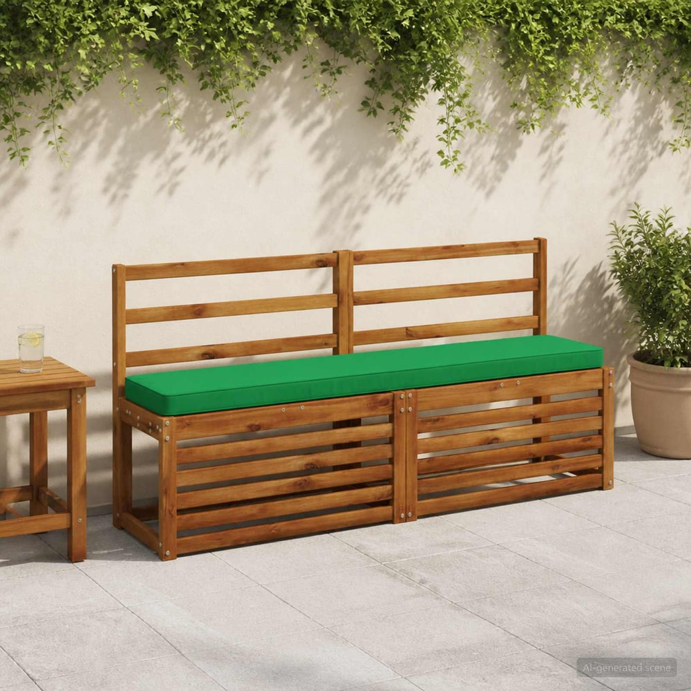2-Piece Bench Cushions VUGHT 2 pcs 100% Polyester Green 1