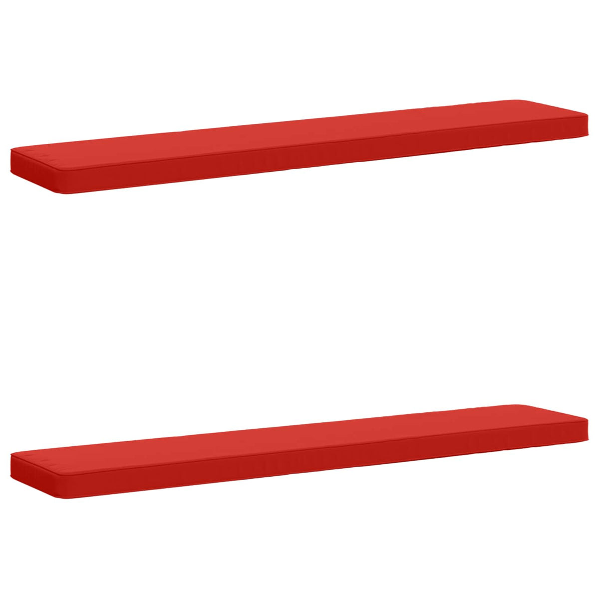 2-Piece Bench Cushions VUGHT 2 pcs 100% Polyester Red 2