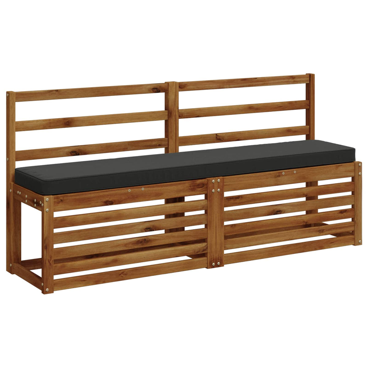 2-Piece Bench Cushions VUGHT 2 pcs 100% Polyester Anthracite 3