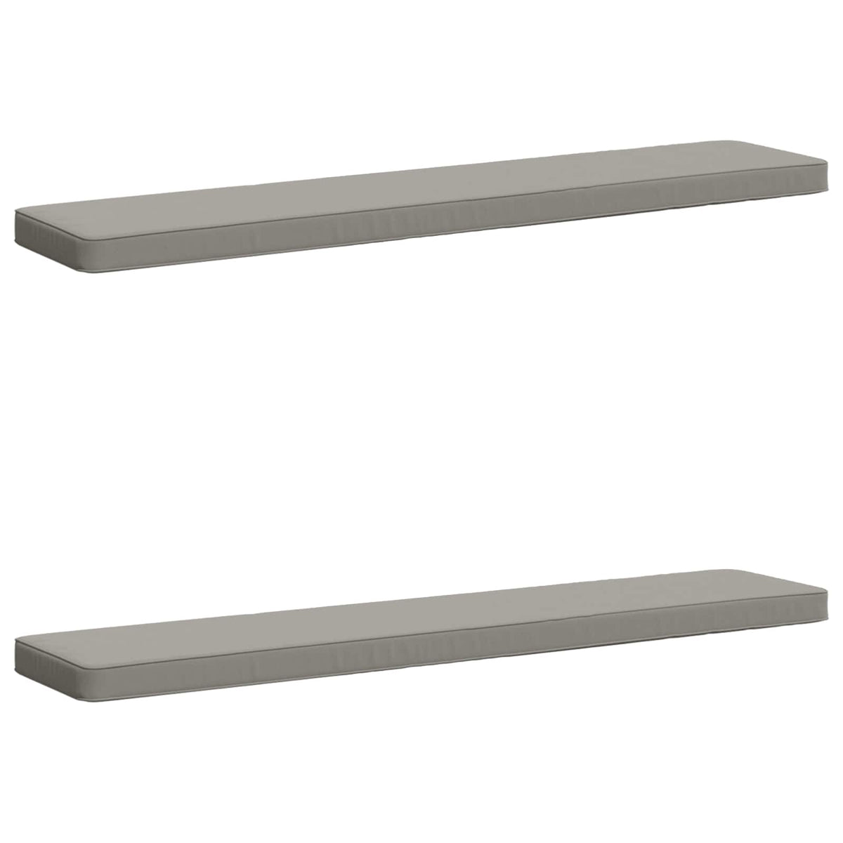 2-Piece Bench Cushions VUGHT 2 pcs 100% Polyester Grey 2