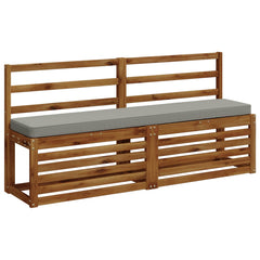 2-Piece Bench Cushions VUGHT 2 pcs 100% Polyester Grey 3