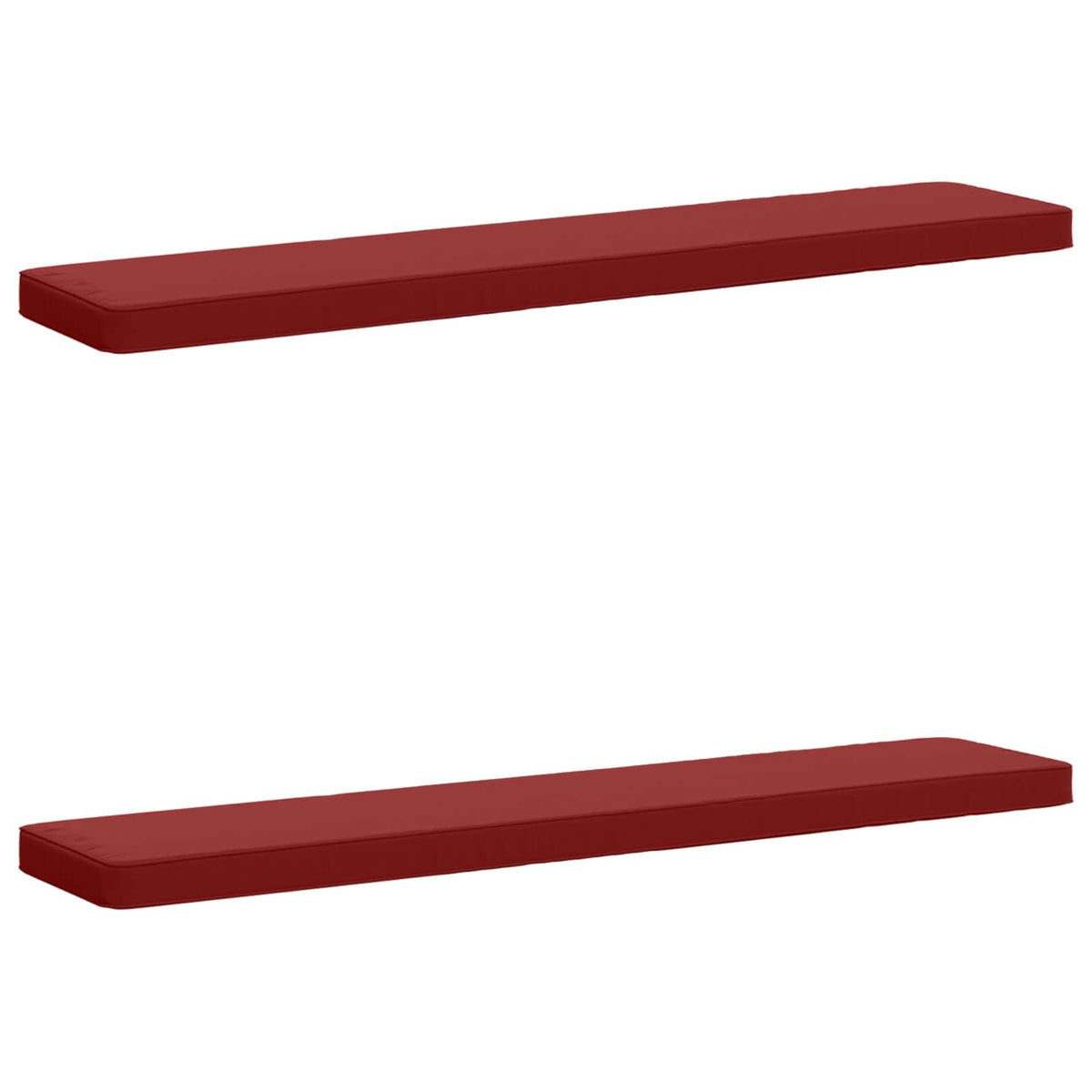 2-Piece Bench Cushions VUGHT 2 pcs 100% Polyester Wine Red 2