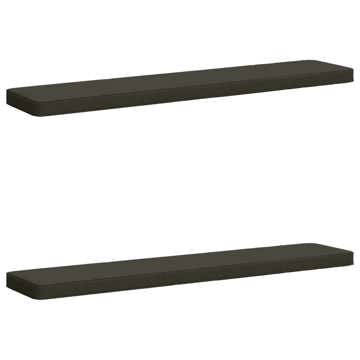 2-Piece Bench Cushions VUGHT 2 pcs 100% Polyester Anthracite 2