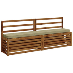 2-Piece Bench Cushions VUGHT 2 pcs 100% Polyester Light Green 3