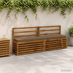 2-Piece Bench Cushions VUGHT 2 pcs 100% Polyester Taupe 1