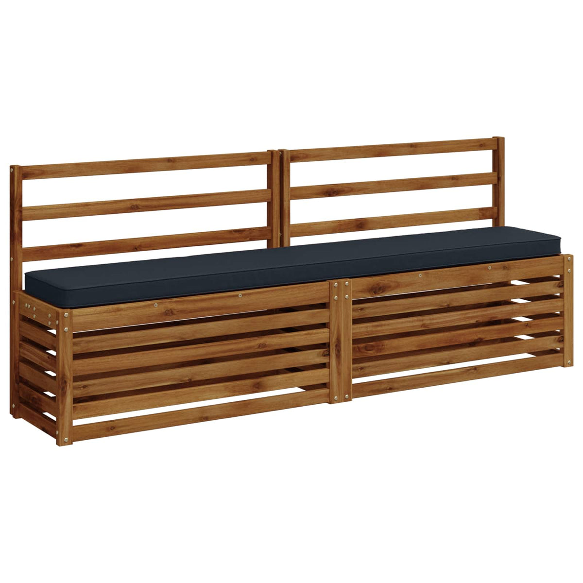 2-Piece Bench Cushions VUGHT 2 pcs 100% Polyester Dark Blue 3