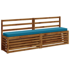 2-Piece Bench Cushions VUGHT 2 pcs 100% Polyester Light Blue 3
