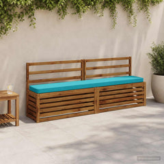 2-Piece Bench Cushions VUGHT 2 pcs 100% Polyester Turquoise 1