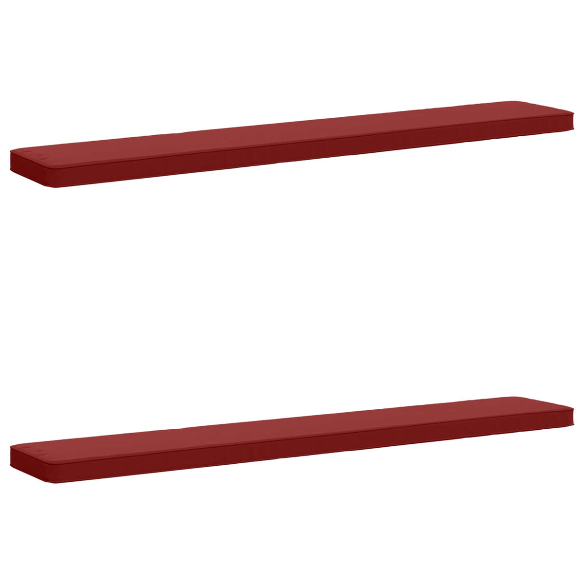 2-Piece Bench Cushions VUGHT 2 pcs 100% Polyester Wine Red 2