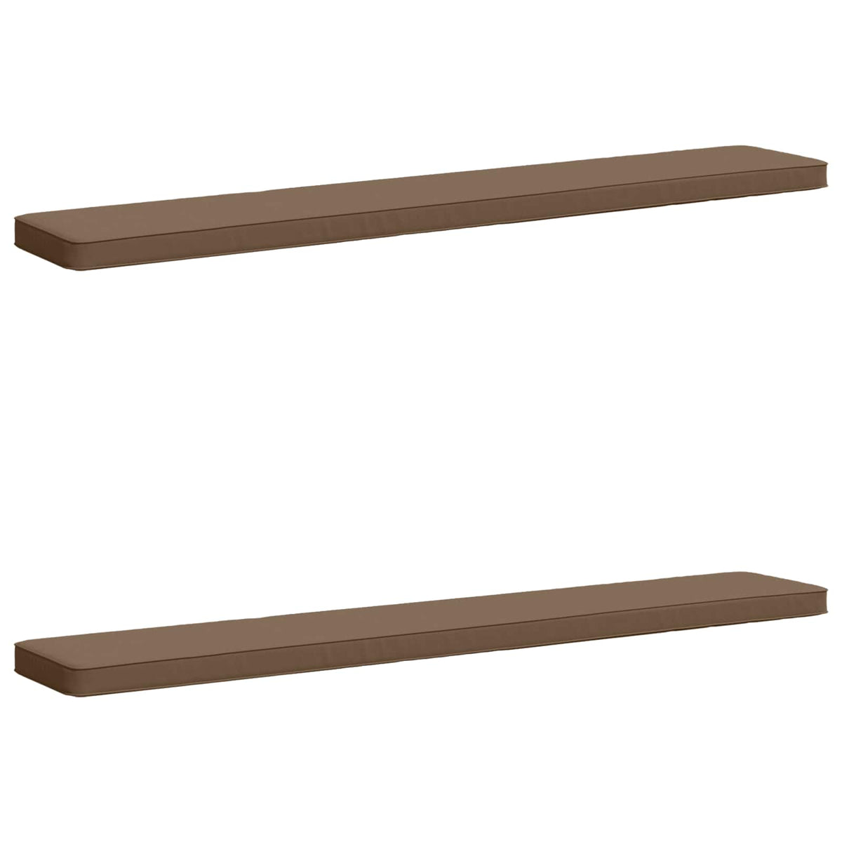 2-Piece Bench Cushions VUGHT 2 pcs 100% Polyester Taupe 2