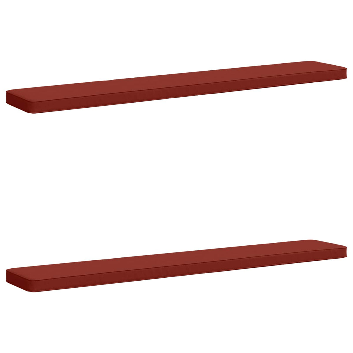 2-Piece Bench Cushions VUGHT 2 pcs 100% Polyester Red 2