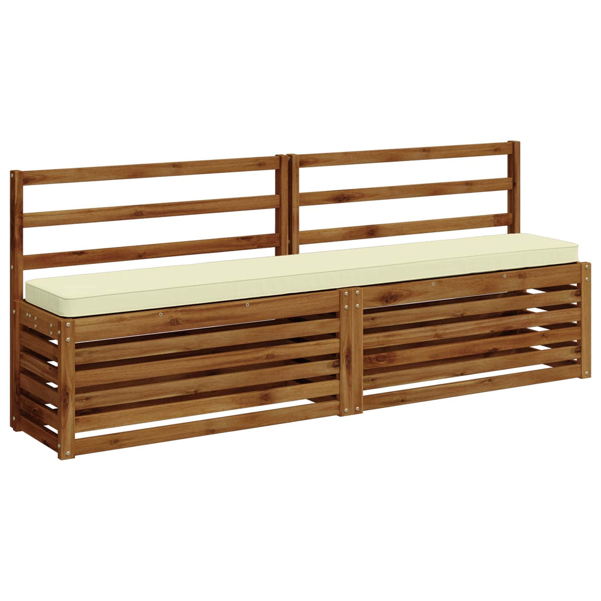 2-Piece Bench Cushions VUGHT 2 pcs 100% Polyester Cream 3