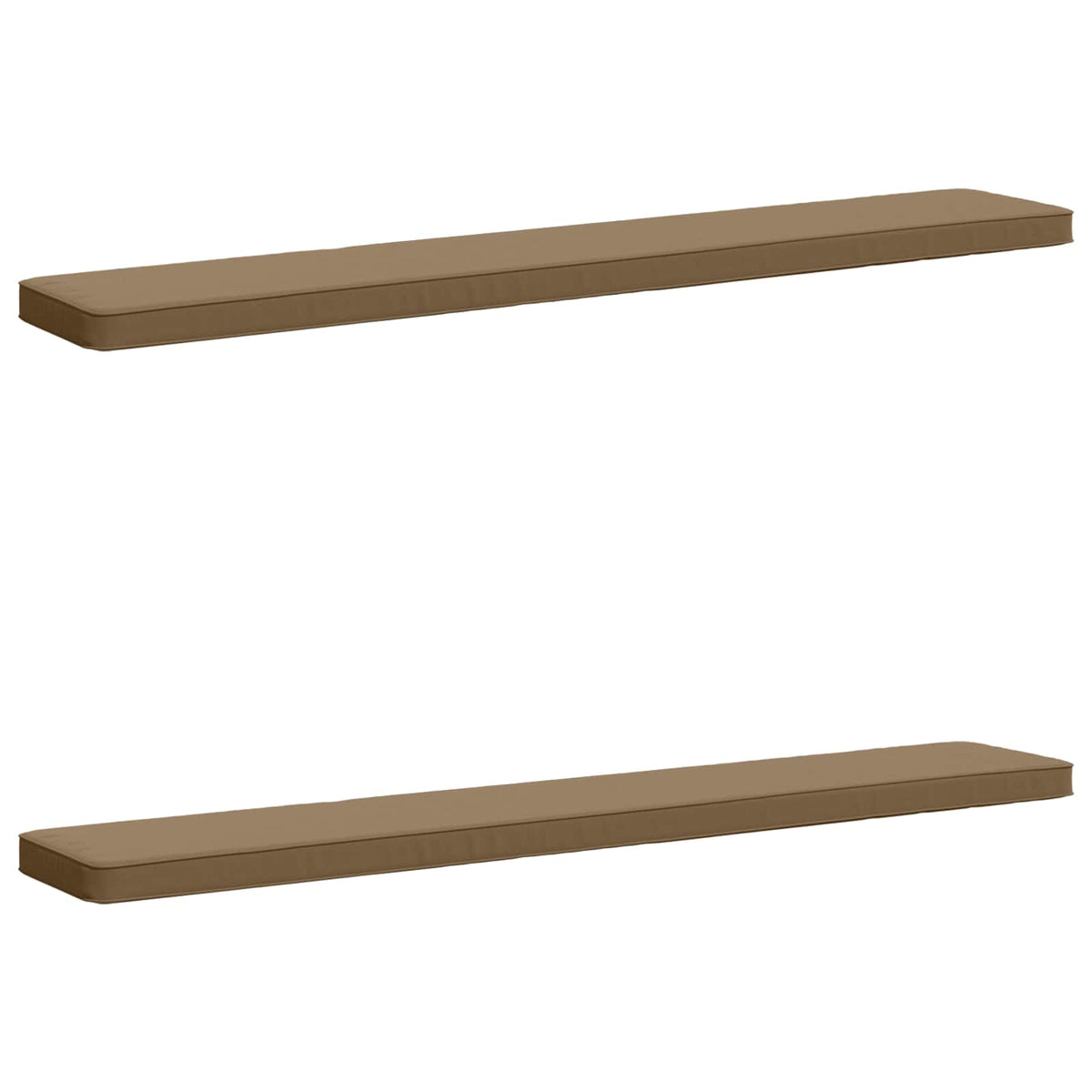 2-Piece Bench Cushions VUGHT 2 pcs 100% Polyester Taupe 2