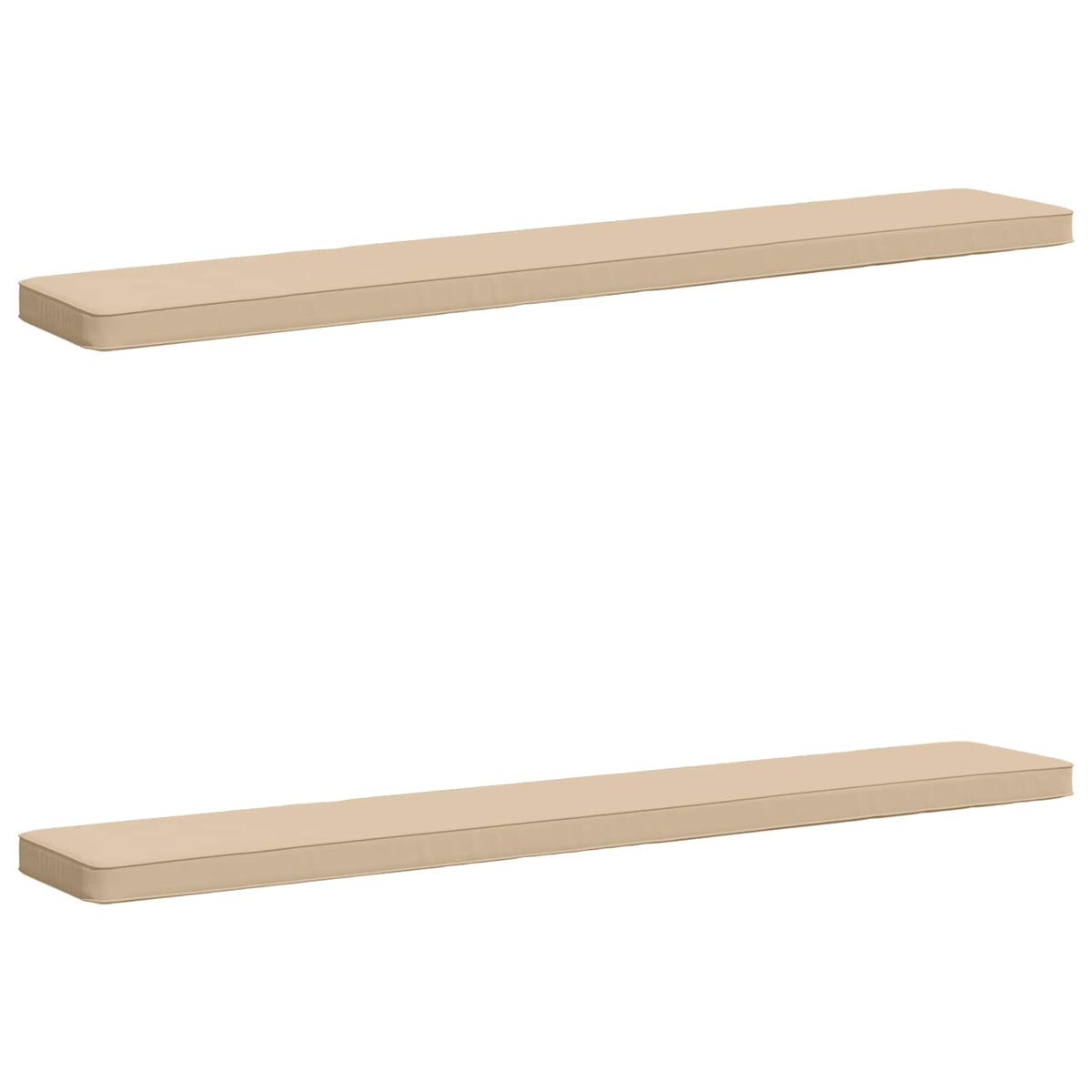 2-Piece Bench Cushions VUGHT 2 pcs 100% Polyester Cream 2