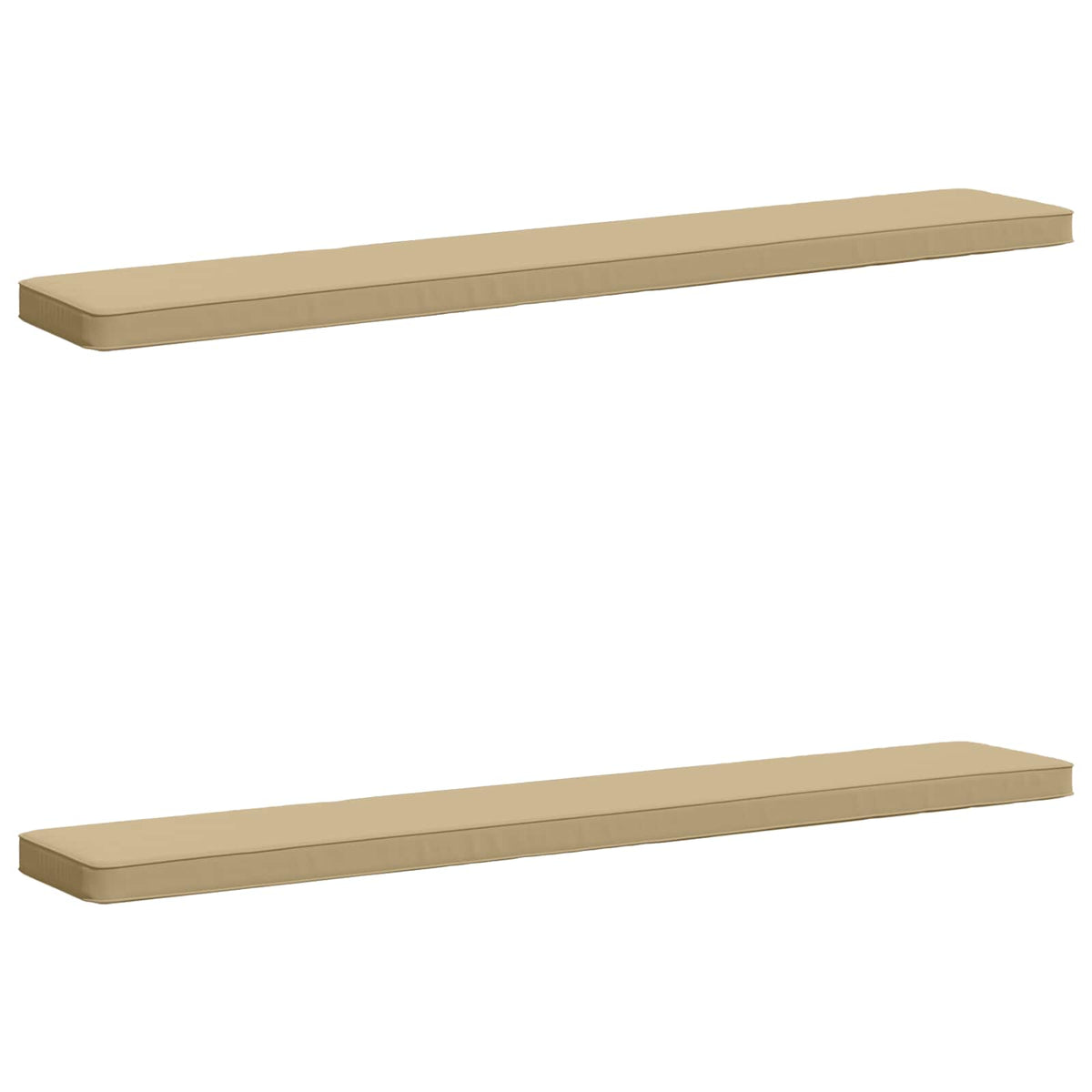 2-Piece Bench Cushions VUGHT 2 pcs 100% Polyester Beige 2