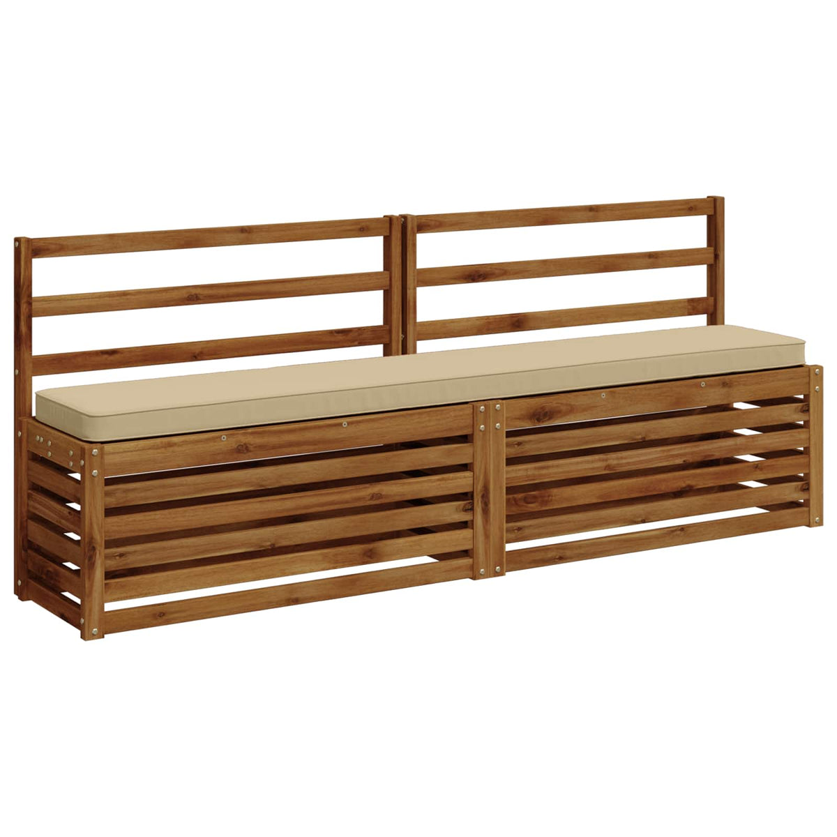 2-Piece Bench Cushions VUGHT 2 pcs 100% Polyester Beige 3