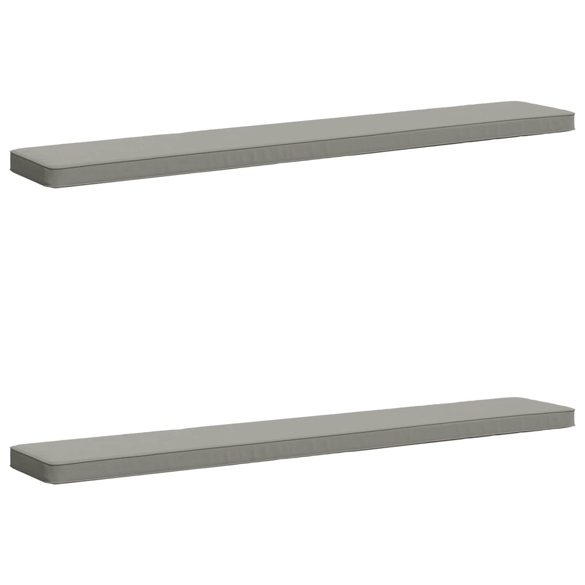 2-Piece Bench Cushions VUGHT 2 pcs 100% Polyester Grey 2