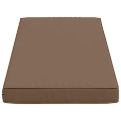 vidaXL 2-Piece Bench Cushions VUGHT 2 pcs 100% Polyester Taupe 5