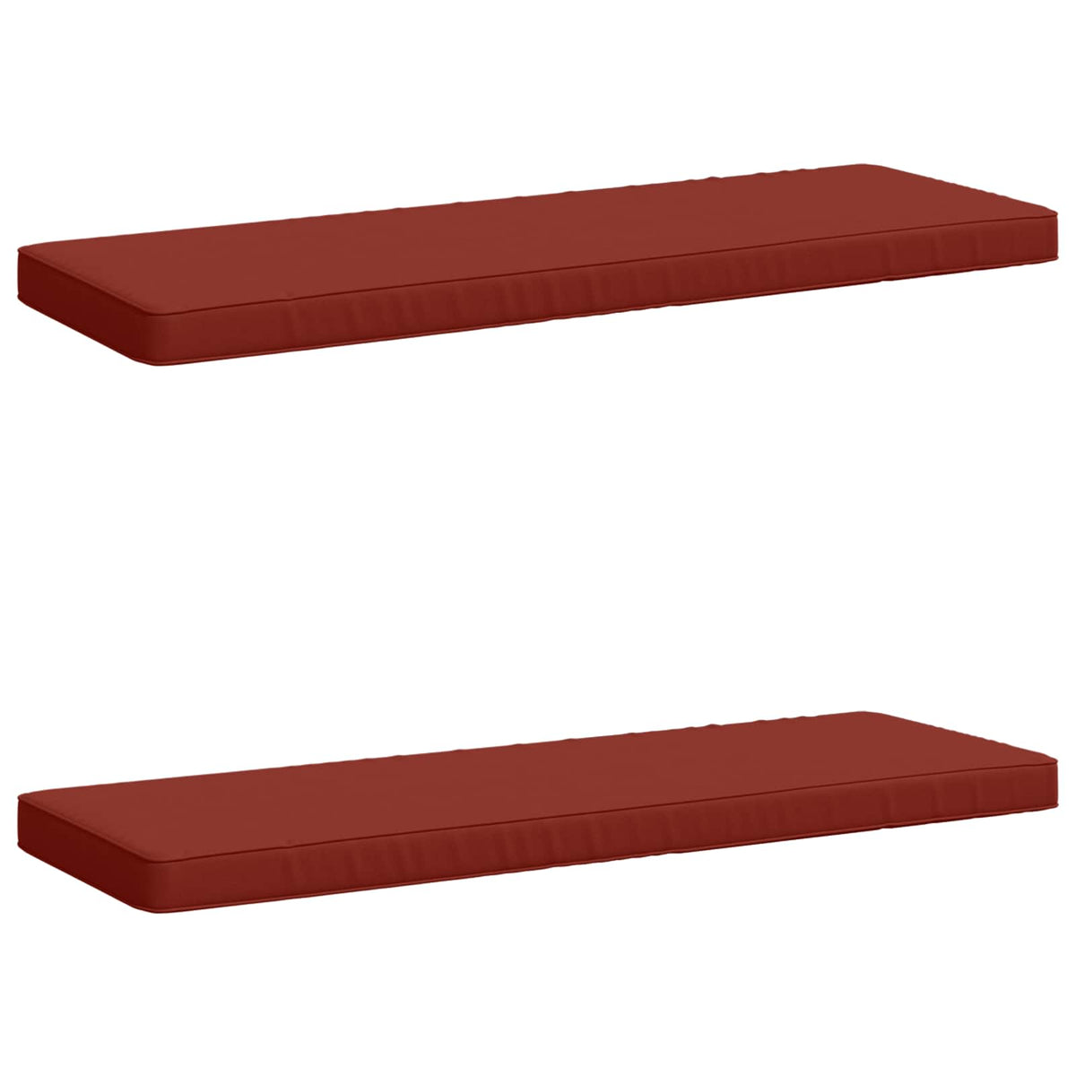 2-Piece Bench Cushions VUGHT 100% Polyester Red 2 pcs
