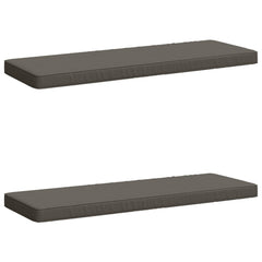 vidaXL 2-Piece Bench Cushions VUGHT 2 pcs 100% Polyester Grey 2