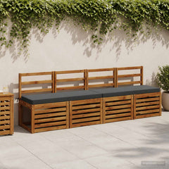 vidaXL 2-Piece Bench Cushions VUGHT 2 pcs 100% Polyester Anthracite 1