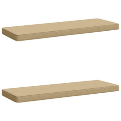 vidaXL 2-Piece Bench Cushions VUGHT 2 pcs 100% Polyester Beige 2