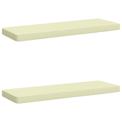vidaXL 2-Piece Bench Cushions VUGHT 2 pcs 100% Polyester Cream 2