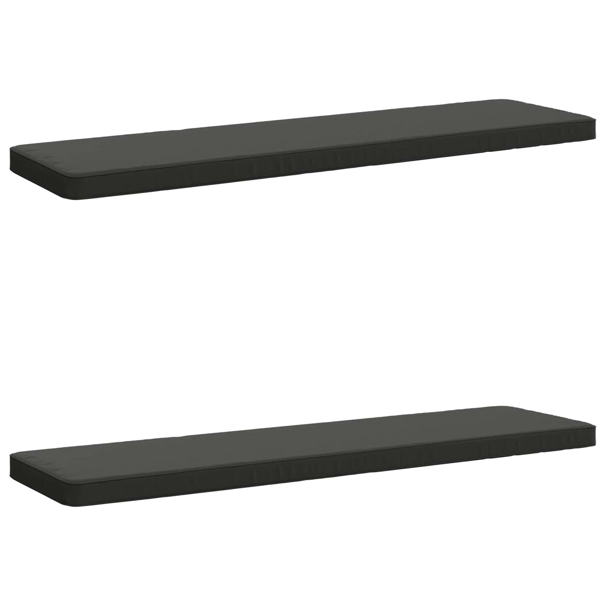 2-Piece Bench Cushions VUGHT 2 pcs 100% Polyester Anthracite 2