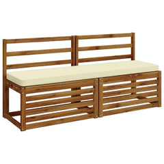 2-Piece Bench Cushions VUGHT 2 pcs 100% Polyester Cream 3