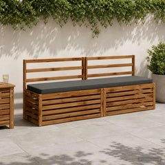 vidaXL 2-Piece Bench Cushions VUGHT 2 pcs 100% Polyester Anthracite 1