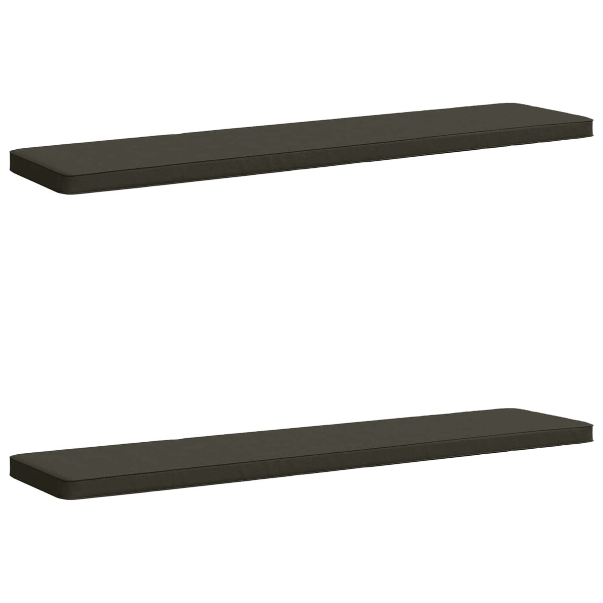 vidaXL 2-Piece Bench Cushions VUGHT 2 pcs 100% Polyester Anthracite 2