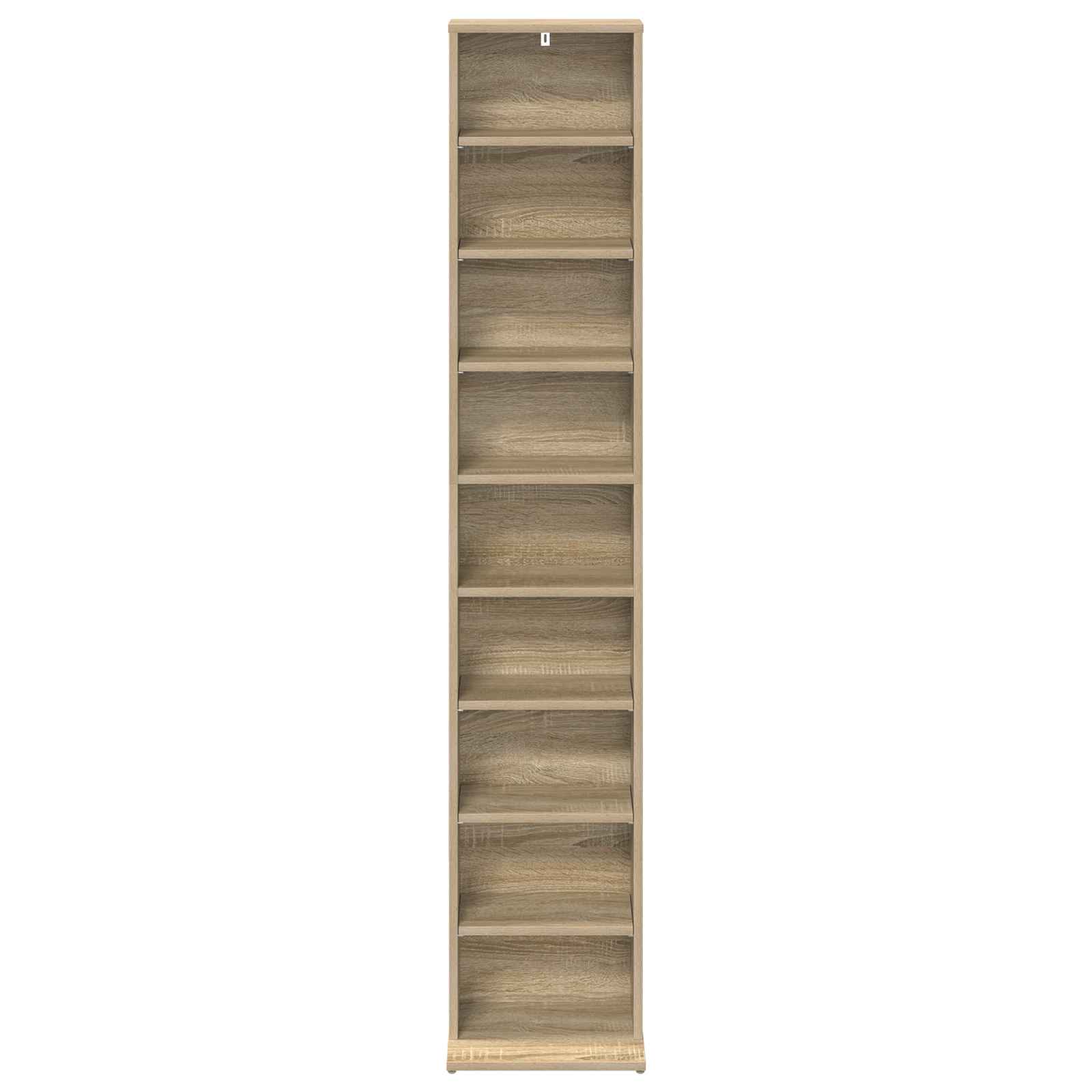 vidaXL CD Cabinet Sonoma Oak 33 x 23.5 x 175 cm Engineered Wood 4